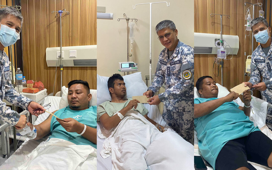 PCG Foundation and HMARSLEC extends initial help to three heroes in Zamboanga blast